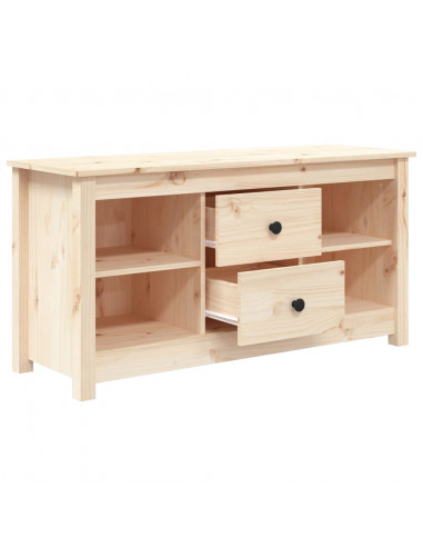 Mobile Porta TV 103x36,5x52 cm in Legno Massello di Pino
