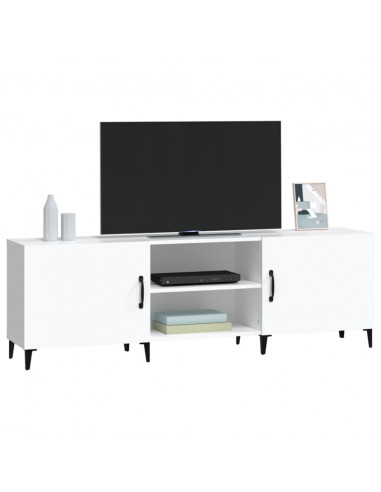 Mobile Porta TV Bianco 150x30x50 cm in Legno Multistrato