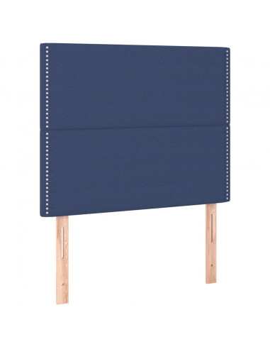 Giroletto con Testiera Blu 100x200 cm in Tessuto