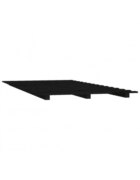 Giroletto Nero 100x200 cm in Legno Massello di Pino