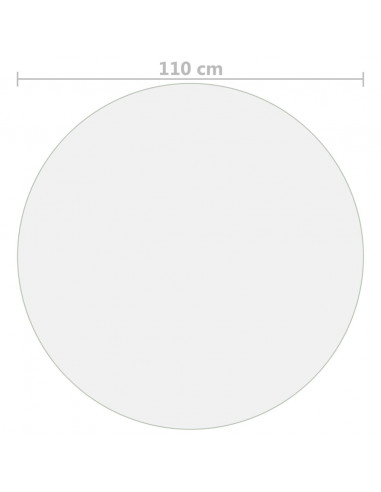 Protezione Tavolo Trasparente Ø 110 cm 2 mm in PVC
