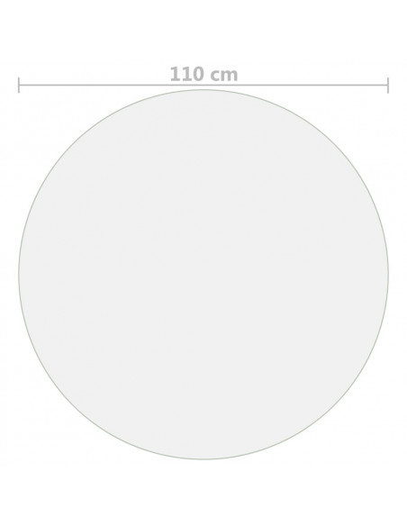 Protezione Tavolo Trasparente Ø 110 cm 2 mm in PVC