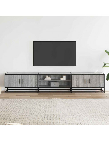 Mobile Porta TV Grigio Sonoma 210x35x41 cm in Truciolato