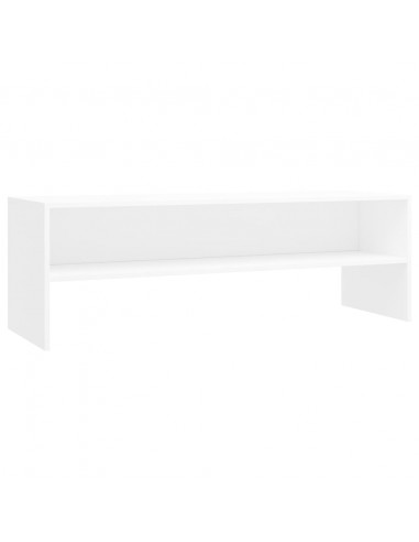 Mobile Porta TV Bianco 120x40x40 cm in Legno Multistrato