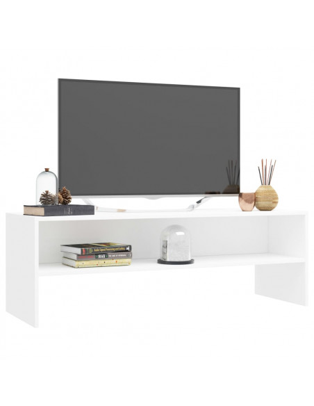 Mobile Porta TV Bianco 120x40x40 cm in Legno Multistrato