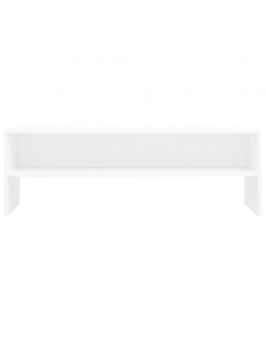 Mobile Porta TV Bianco 120x40x40 cm in Legno Multistrato