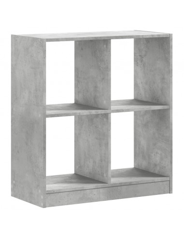 Libreria Grigio Cemento 68,5x32x75 cm in Legno Multistrato