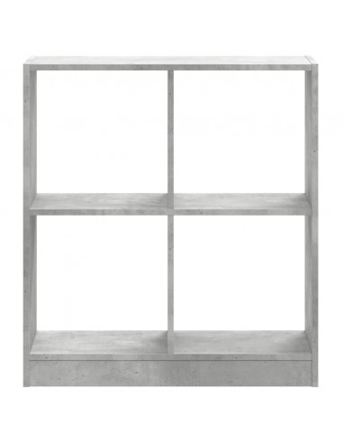 Libreria Grigio Cemento 68,5x32x75 cm in Legno Multistrato