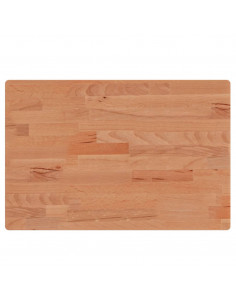 Piano Bagno 60x40x1,5 cm Legno Massello di Faggio 2