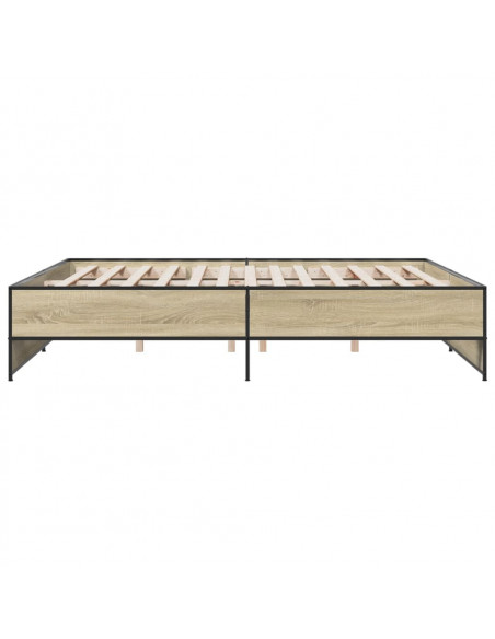 Giroletto Rovere Sonoma 180x200 cm in Legno Multistrato Metallo