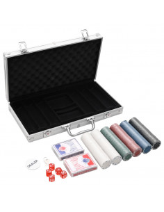 Set di Fiches da Poker 300 pz 4 g 2
