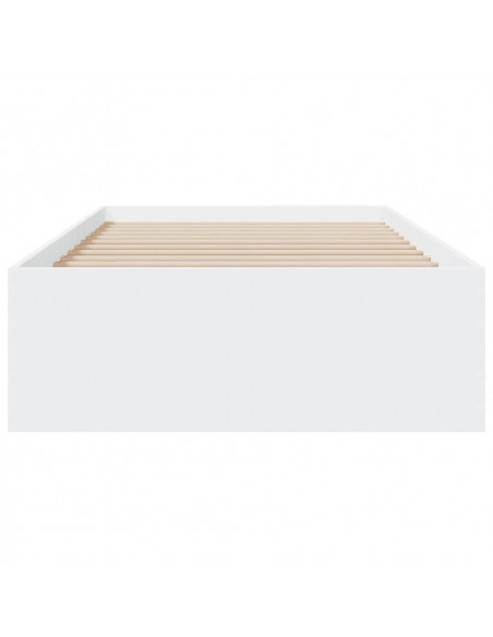 Giroletto con Cassetti Bianco 90x190 cm in Legno Multistrato
