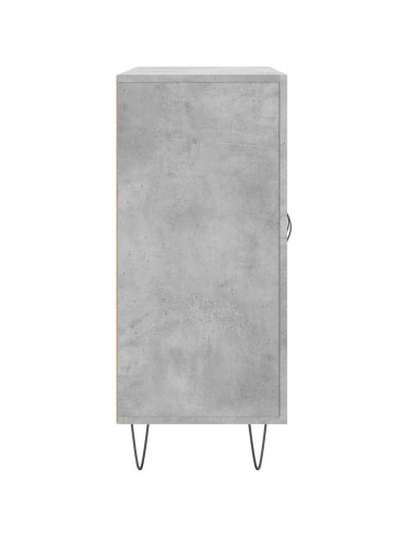 Credenza Grigio Cemento 90x34x80 cm in Legno Multistrato