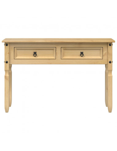 Tavolino Consolle Corona 115x46x73 cm in Legno Massello di Pino