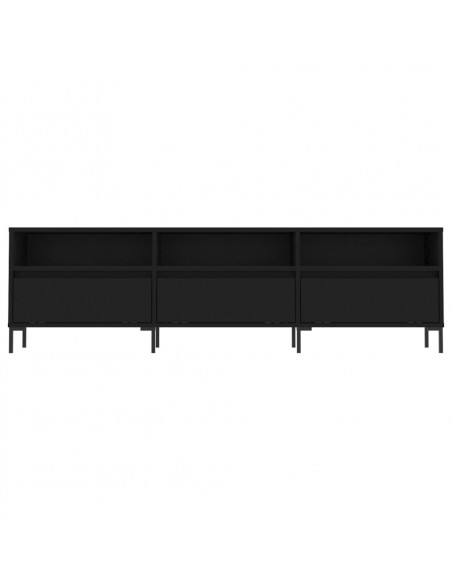 Mobile Porta TV Nero 150x30x44,5 cm in Legno Multistrato