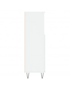 Armadietto da Bagno Bianco 30x30x100 cm in Legno Multistrato 2