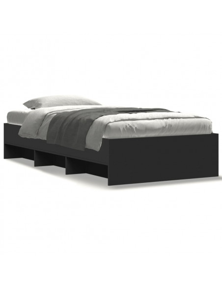 Giroletto Nero 90x190 cm in Legno Multistrato