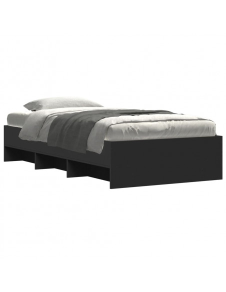 Giroletto Nero 90x190 cm in Legno Multistrato