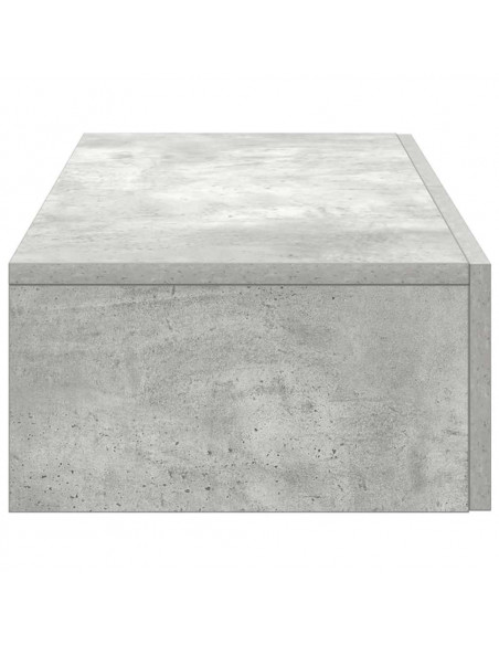 Scaffale a Parete con Cassetti Grigio 80x33x17 cm in Truciolato