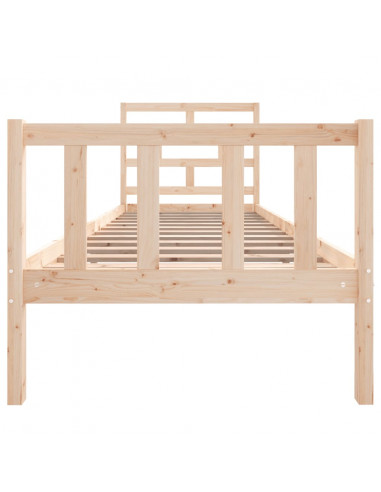 Giroletto in Legno Massello Grigio 75x190 cm Small Single