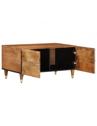 Tavolino da Salotto 80x50x40 cm Legno Massello di Mango