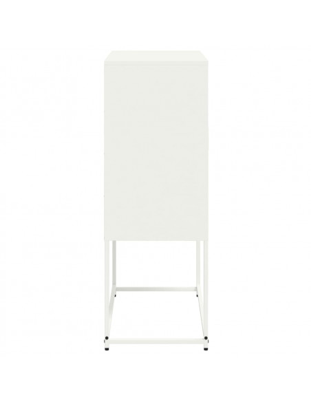Credenza Bianca 68,5x38,5x107 cm in Acciaio