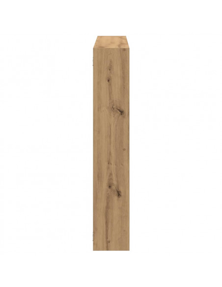 Scaffale Cubo Parete 7 Scomparti Truciolato Rovere Artigianale