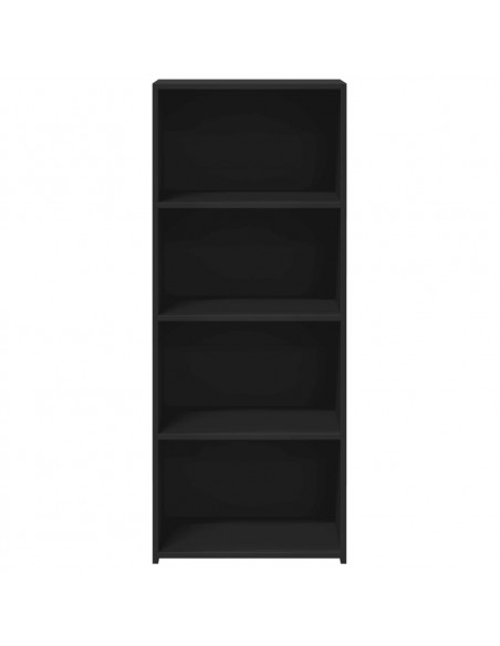 Credenza Nera 50x41x124 cm in Legno Multistrato