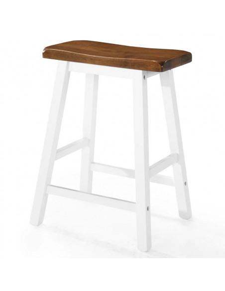 Set Tavolo da Bar e Sgabelli 5 pz in Legno Massello