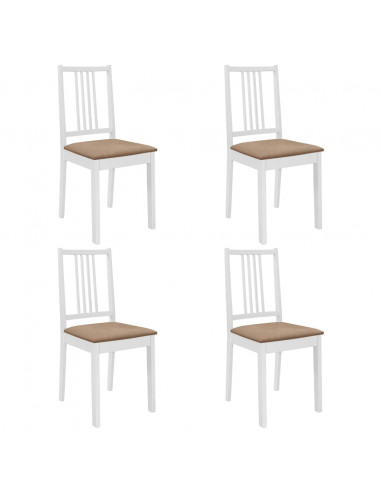 Set per Sala da Pranzo 5 pz in MDF Bianco