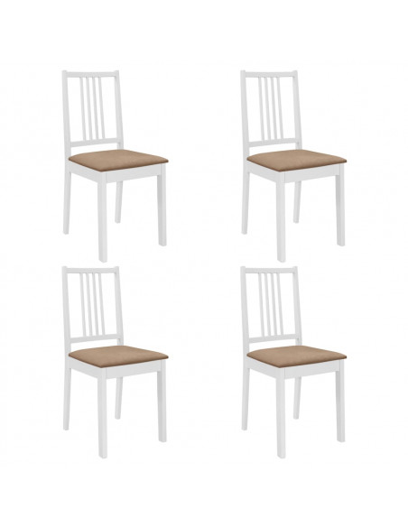 Set per Sala da Pranzo 5 pz in MDF Bianco