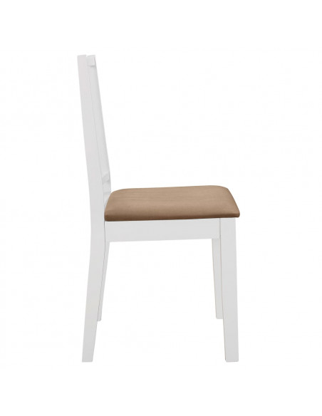 Set per Sala da Pranzo 5 pz in MDF Bianco