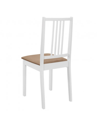 Set per Sala da Pranzo 5 pz in MDF Bianco