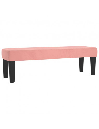 Panca Rosa 100x30x30 cm in Velluto