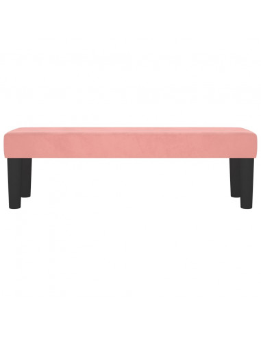 Panca Rosa 100x30x30 cm in Velluto