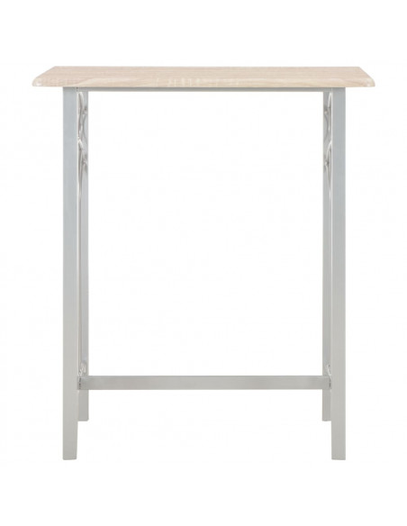 Set da Bar 3 pz in Legno e Acciaio