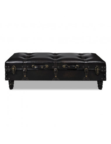 Panca contenitore cassapanca marrone lunga