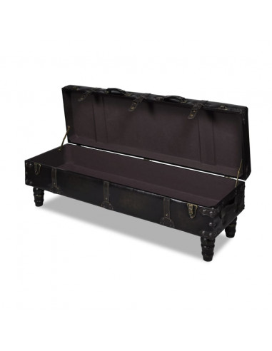 Panca contenitore cassapanca marrone lunga