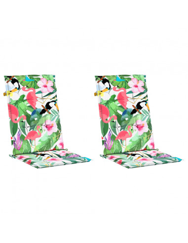 Cuscini per Sedie 2 pz Multicolori 120x50x3 cm in Tessuto