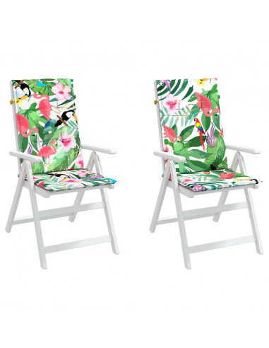 Cuscini per Sedie 2 pz Multicolori 120x50x3 cm in Tessuto