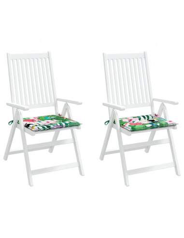 Cuscini per Sedia 2pz Multicolore 40x40x4 cm in Tessuto