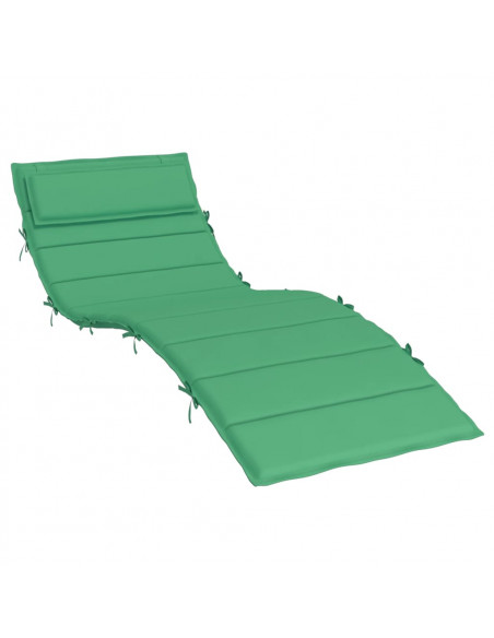 Cuscino per Lettino Verde 180x60x3 cm in Tessuto Oxford