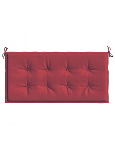 Cuscino per Panca Rosso Vino 120x50x3 cm in Tessuto Oxford