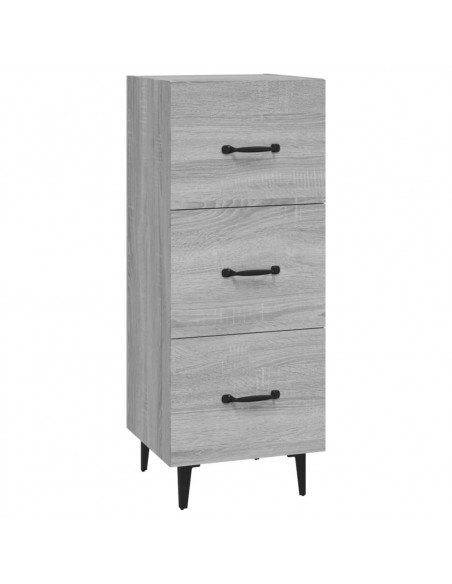Credenza Grigio Sonoma 34,5x34x90 cm in Legno Multistrato