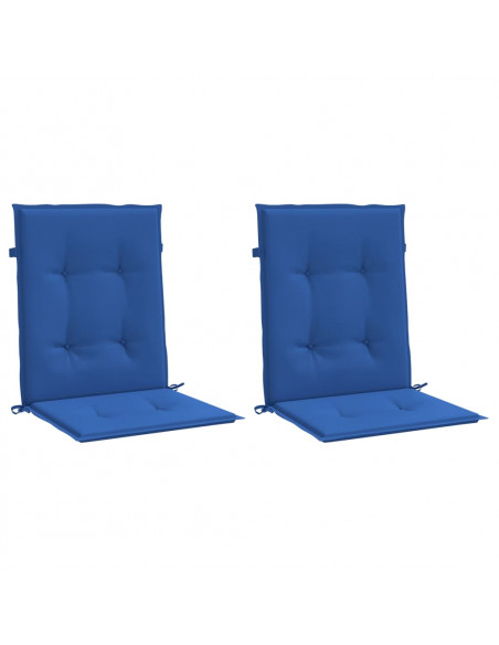 Cuscini per Sedia 2 pz Blu Reale 100x50x3 cm in Tessuto Oxford