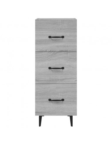 Credenza Grigio Sonoma 34,5x34x90 cm in Legno Multistrato