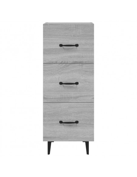 Credenza Grigio Sonoma 34,5x34x90 cm in Legno Multistrato