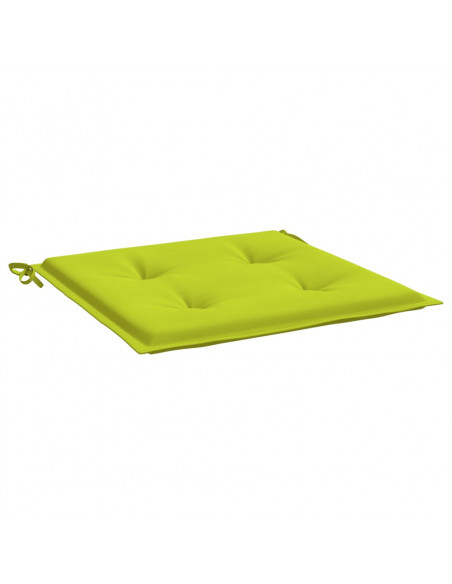 Cuscini per Sedia 4 pz Verde Intenso 40x40x3 cm Tessuto Oxford