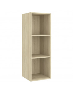 Mobile TV da Parete Rovere Sonoma 37x37x107cm Legno Multistrato 2