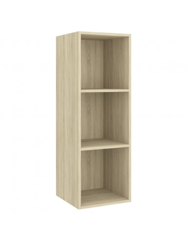 Mobile TV da Parete Rovere Sonoma 37x37x107cm Legno Multistrato